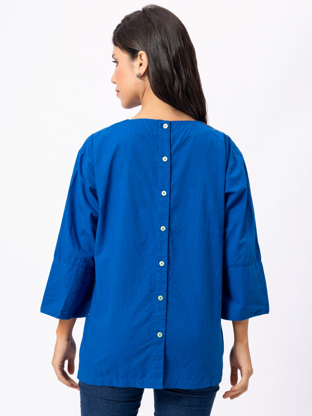SOLID COLOR FRONT EMBROIDERED COTTON SHIRT  ( Diwali   )