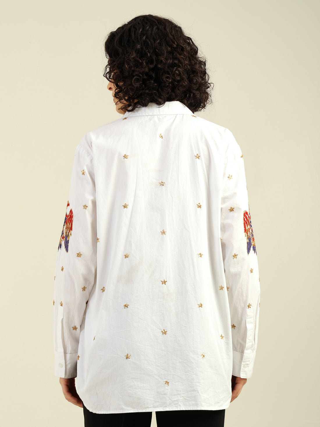Elvish Presley Inspirered Cotton Embroidered Shirt