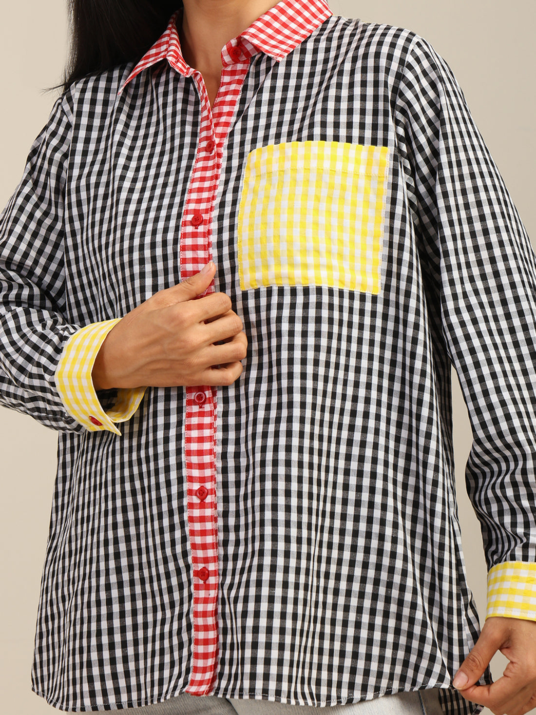 Multicolor Checks Cotton Shirt