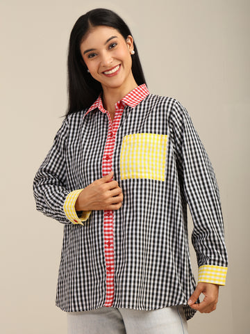 Multicolour Checks Cotton Shirt