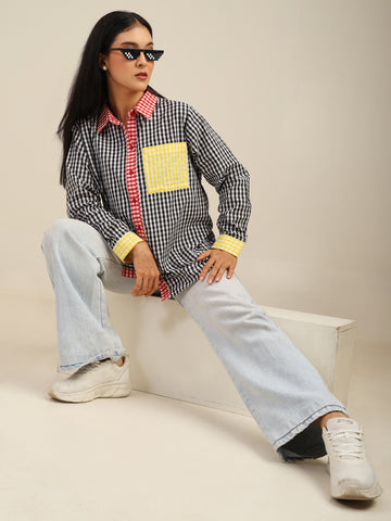 Multicolor Checks Cotton Shirt